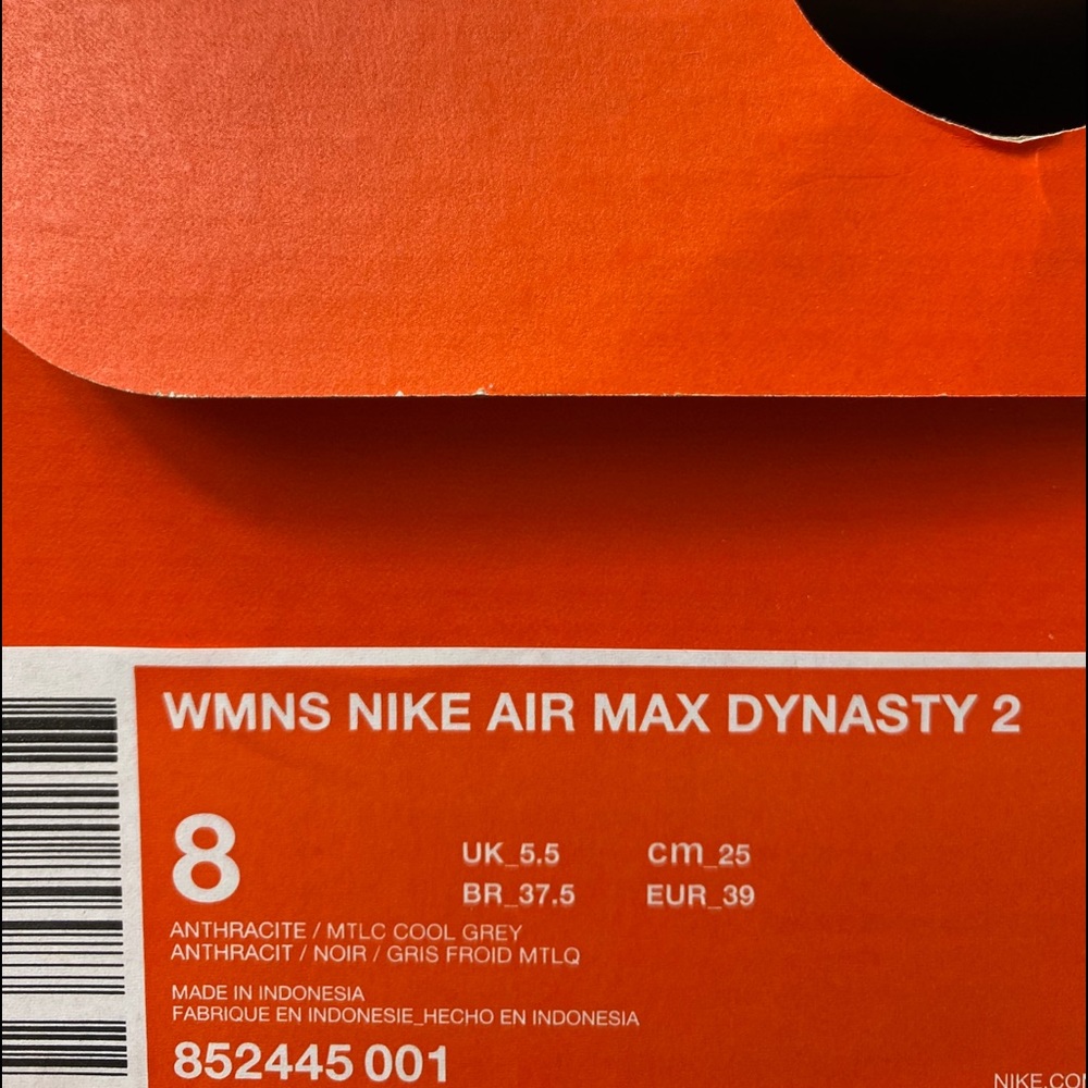 Nike Air Max Dynasty Anthracite 2 W AUTHENTIC - Picture 8 of 8